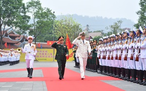 Đại tướng Phan Văn Giang đón người đồng cấp Trung Quốc trong khuôn khổ Giao lưu hữu nghị quốc phòng biên giới