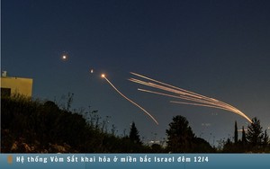 Hình ảnh báo chí 24h: Hezbollah phóng rocket, Israel chặn bằng cách khai hỏa Vòm sắt