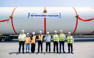 Tháp điện gió từ Bà Rịa - Vũng Tàu được cung cấp cho nhà sản xuất tua-bin gió số 1 thế giới