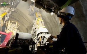 Cận cảnh robot thi công hầm xuyên núi dài nhất cao tốc Bắc - Nam