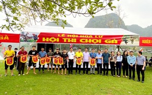 Hấp dẫn Hội thi chọi gà do Hội Nông dân Ninh Bình tổ chức tại Lễ hội Hoa Lư