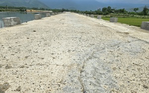 Quảng Bình: Đường kè ven sông gần 11 tỷ đồng làm xong đã xuất hiện nhiều vết rạn nứt