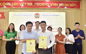 Hội Nông dân tỉnh Lào Cai và Hội Nông dân TP. Hải Phòng ký kết biên bản ghi nhớ