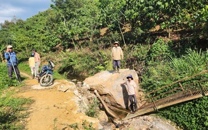Lâm Đồng: Yêu cầu tạm dừng dùng vật liệu nổ tại mỏ đá gây dập nát cây trồng, chòi canh của nông dân