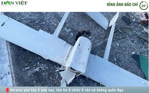 Hình ảnh báo chí 24h: An ninh Ukraine phá hủy hàng loạt máy bay tại căn cứ không quân Nga