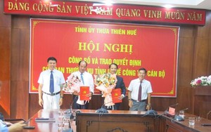 Thừa Thiên Huế: Bổ nhiệm Phó Trưởng ban Tổ chức và Phó Trưởng ban Nội chính Tỉnh ủy