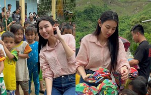 Hoa hậu Thùy Tiên xinh đẹp giản dị bên Quang Linh Vlogs trong ngày 