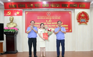 Viện trưởng VKSND Tối cao bổ nhiệm lại nữ Phó Viện trưởng VKSND tỉnh Thái Bình