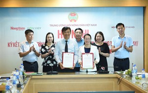 Báo NTNN/điện tử Dân Việt ký kết chương trình phối hợp hoạt động với Hội Nông dân thành phố Hà Nội