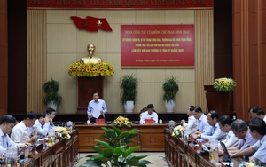 Đoàn khảo sát Tiểu ban Văn kiện Đại hội XIV của Đảng: Sớm đưa Quảng Nam trở thành tỉnh phát triển khá của cả nước
