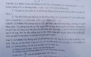 Đề thi môn Toán vào lớp 10 năm 2024 của Hà Nam có gợi ý đáp án