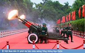 Hình ảnh báo chí 24h: Việt Nam bắn 21 phát đại bác chào mừng Tổng thống Nga Putin