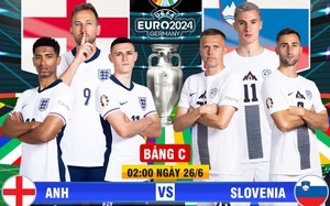 Trực tiếp bóng đá Anh vs Slovenia (Link TV360, VTV)