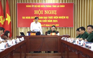 Chủ tịch UBND tỉnh Lai Châu Lê Văn Lương dự Hội nghị triển khai nhiệm vụ ở Bộ Chỉ huy BĐBP tỉnh
