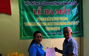 Bình Thuận: Hội Nông dân phường Bình Hưng ra mắt mô hình bảo vệ môi trường, không xả rác thải xuống sông Cà Ty