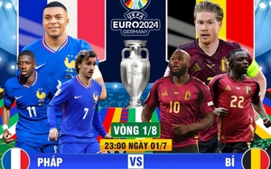 Trực tiếp bóng đá Pháp vs Bỉ (Link TV360, VTV)