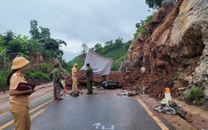 Cảnh báo nguy cơ sạt lở đất trên tuyến đường tránh thành phố Sơn La