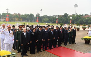 Lãnh đạo Đảng và Nhà nước vào Lăng viếng Chủ tịch Hồ Chí Minh nhân dịp 70 năm Quốc khánh 2/9- Ảnh 7.