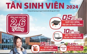 Agribank dành 2,6 tỷ đồng tặng Tân sinh viên 2024