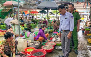 Vào mùa cá đồng sinh sản, ngành chức năng một huyện của Cà Mau đi khắp các chợ kiểm tra việc mua bán cá non