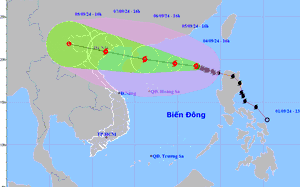 NÓNG: Bão số 3 YAGI thành siêu bão, là cơn bão mạnh nhất đi vào vịnh Bắc Bộ trong 10 năm trở lại đây - Ảnh 3.