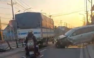 Nam thanh niên cướp xe ở Củ Chi, bị truy đuổi sang Long An thì cầm dao tự đâm mình- Ảnh 1.