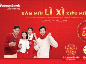 Năm mới lì xì kiểu mới với Sacombank eBanking