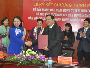 Bộ NN&PTNT và Hội Phụ nữ Việt Nam "bắt tay" xây dựng nông thôn mới