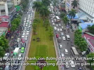 Hà Nội xén dải phân cách trên đường đẹp nhất Việt Nam