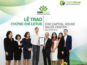 VGBC trao chứng chỉ xanh Lotus cho sàn giao dịch bất động sản Capital House