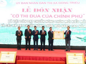 Việt Dân là xã đạt chuẩn NTM kiểu mẫu đầu tiên của Quảng Ninh