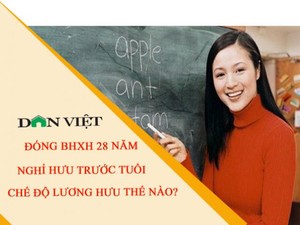 Nghỉ hưu trước tuổi, chế độ lương hưu thế nào?