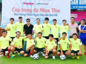 Báo Nông thôn Ngày nay tham dự giải bóng đá Press Cup 2016