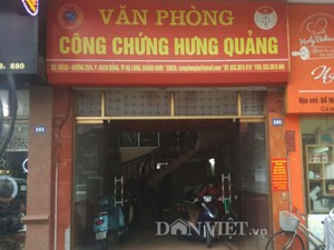 Quảng Ninh: Văn phòng công chứng vi phạm... Luật Công chứng