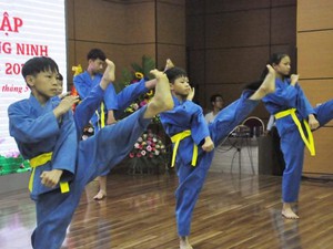 Đã mắt xem các môn sinh Quảng Ninh biểu diễn Vovinam