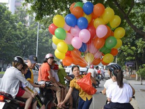 Những “quả bom di dộng” mang tên bóng bay hydro