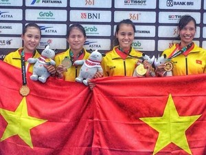 Giành HCV ASIAD, đua thuyền rowing tiếp tục nhận 