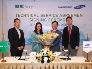Bim Group kí kết thỏa thuận với Samsung C&T nhằm phát triển dự án công viên nước Phu Quoc Marina
