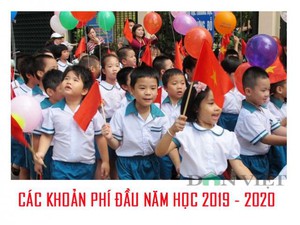 Các khoản thu đầu năm 2019 - 2020 theo quy định của học sinh Hà Nội