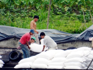 Vĩnh Long: Bắt 4 xe tải vận chuyển đường cát lậu