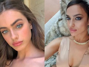 "Chị em sinh đôi Irina Shayk" mang cả đại dương trong đôi mắt