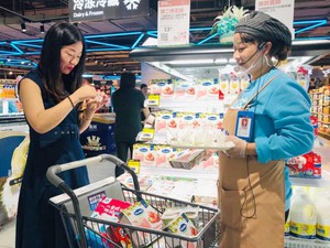 Sữa chua Vinamilk đã có mặt tại siêu thị thông minh của Alibaba