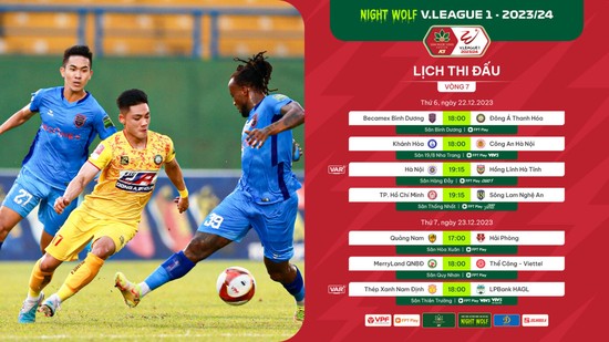 Lịch phát sóng trực tiếp vòng 7 V.League 2023/2024: “Đất Thủ” mở hội- Ảnh 1.