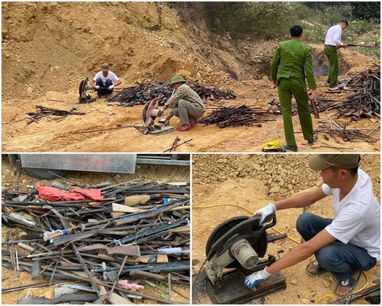 Công an tỉnh Hòa Bình tiêu hủy hơn 1.700 khẩu súng các loại- Ảnh 1.