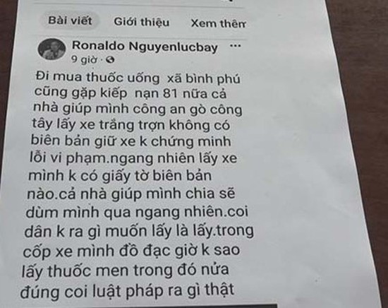 Xử phạt đối tượng vi phạm giao thông còn lên mạng xúc phạm công an- Ảnh 1.