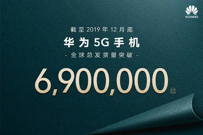 Huawei bán được hơn 6,9 triệu chiếc smartphone 5G trên toàn cầu năm 2019 - Ảnh 1.