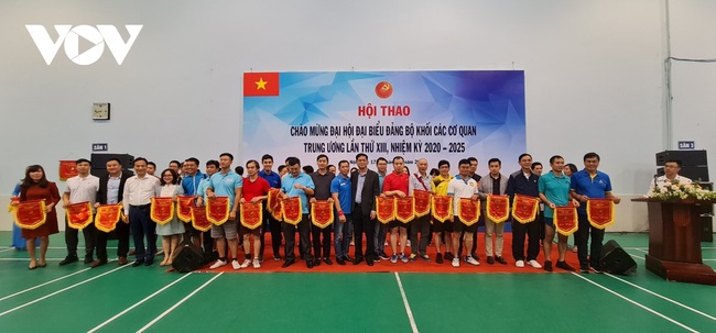 Khai mạc Hội thao chào mừng Đại hội Đảng bộ Khối lần thứ XIII nhiệm kỳ 2020-2025 - Ảnh 2.