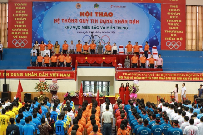 Hội thao hệ thống quỹ tín dụng nhân dân: Hàng trăm VĐV tranh tài - Ảnh 1.