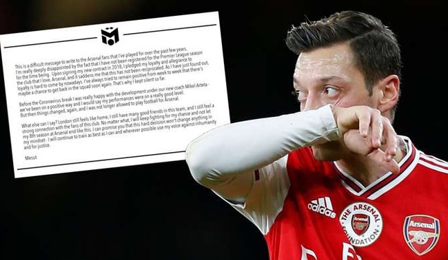 Bị Arsenal loại thẳng tay, Ozil vẫn nói những lời đầy cảm xúc - Ảnh 1.