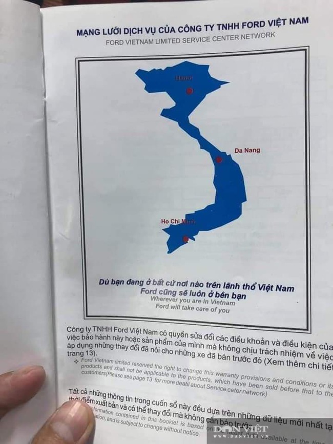 Ford Việt Nam sử dụng bản đồ không có quần đảo Hoàng Sa, Trường Sa? - Ảnh 1.